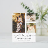 Budget Save Our Date Zwart & Wit 3 Foto (Staand voorkant)
