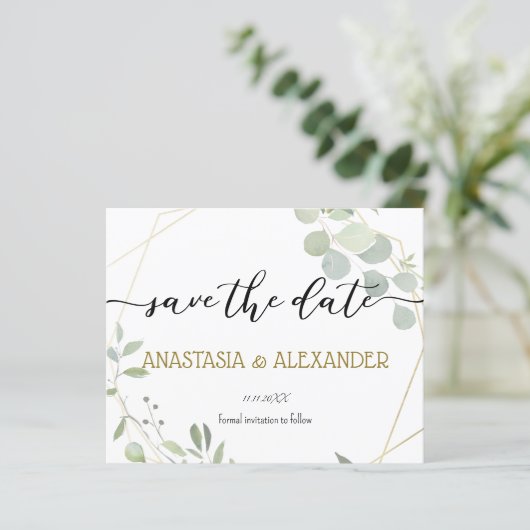 BUDGET Save the date. (Staand voorkant)