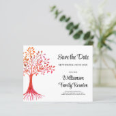 Budget Save the Date Family Tree Family Reunion (Staand voorkant)