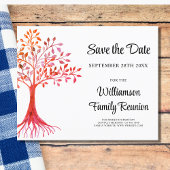 Budget Save the Date Family Tree Family Reunion