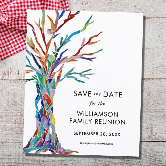 Budget Save the Date Family Tree Family Reunion
