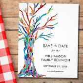 Budget Save the Date Family Tree Family Reunion Flyer