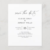 Budget Save the Date Flyer (Voorkant)