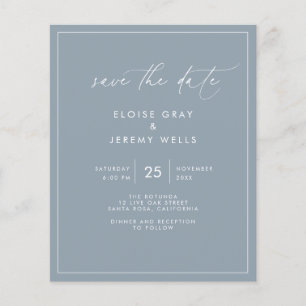 Budget Save the Date Flyer is in het Nederlands: B