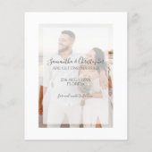 Budget Save the Date Foto Geometrisch Goud Flyer (Achterkant)