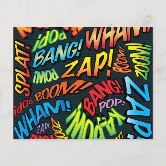 Budget Save the Date Fun Retro Stripboek Pop Art (Achterkant)