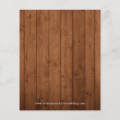 Budget Save the Date Landelijke Houten Lichtjes Ma (Achterkant)