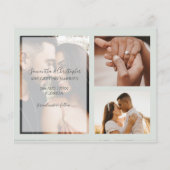 Budget Save the Date Loofgroen Foto Bruiloft (Achterkant)