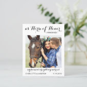 Budget Save the Date Photo Horse Wedding (Staand voorkant)