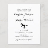 Budget Save the Date Photo Horse Wedding (Achterkant)