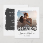 Budget Save the Date Photo Wedding Announding (Voorkant / Achterkant)