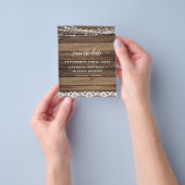 Budget Save the Date Rustic Farmhouse Flyer (Hand)
