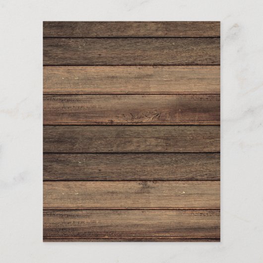 Budget Save the Date Rustic Farmhouse Invitation (Achterkant)