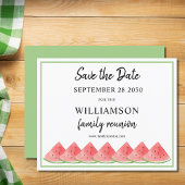 Budget Save the Date Watermelon Family Reunion