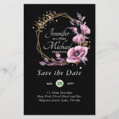 BUDGET Save The Dates Magenta Bloemenkrans (Voorkant)