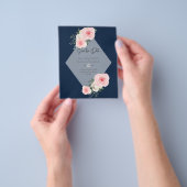 BUDGET SAVE THE DATES - Roze Witte Rozen Flyer (Hand)