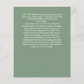 BUDGET SAVE-THE-DATUMS - Witte Rozen Bloemen Flyer (Achterkant)