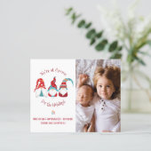 Budget Schattige Gnome voor Feestdagen Elf Fotokaa (Staand voorkant)