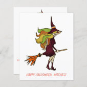 Budget Schattige Happy Halloween Witches Party (Voorkant / Achterkant)