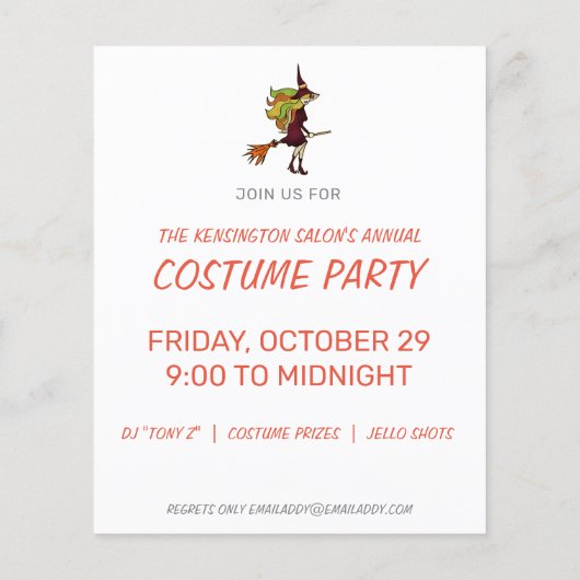 Budget Schattige Happy Halloween Witches Party (Achterkant)