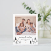Budget Schattige Kerstbomen Groet Foto Vakantie (Staand voorkant)