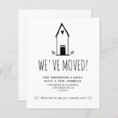 BUDGET Schattige Minimaal We hebben nieuw adres ve (Voorkant / Achterkant)