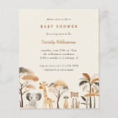 Budget Schattige Oerwoud Safari Dieren Boy Baby sh (Voorkant)