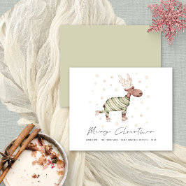 Budget Schattige Schaatsen Rendier Vrolijk Kerstfe