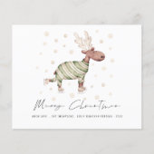 Budget Schattige Schaatsen Rendier Vrolijk Kerstfe