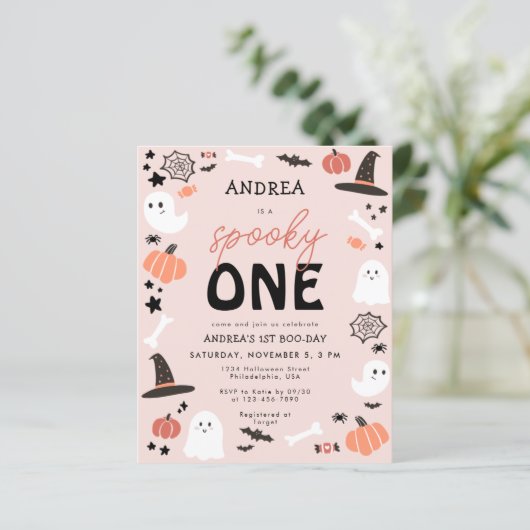 Budget Schattige Spooky One Halloween Eerste Verja (Staand voorkant)