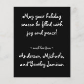 Budget Schattige vakantie fotokaart (Achterkant)