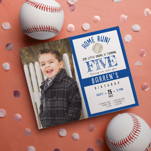 Budget Schattigee Baseball Photo Boy Verjaardagsui