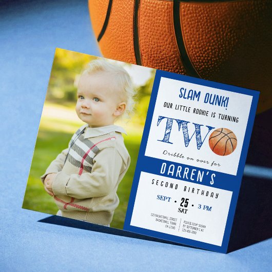 Budget Schattigee Basketbal Photo Boy 2e Verjaarda