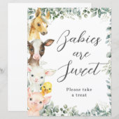 Budget Schattigee Boerderijdieren Baby zijn Sweet (Voorkant / Achterkant)