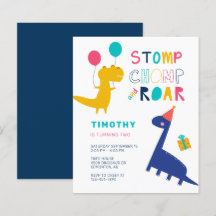 Budget Schattigee Dinosaurus Verjaardag Kleurrijke