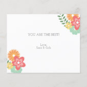 Budget Schattigee Florals Moederdag Kaart (Achterkant)