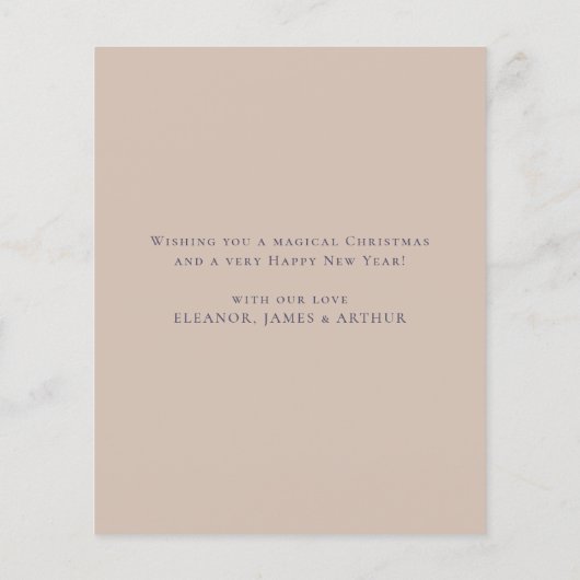 Budget Schattigee Geboorte Vrolijke Kerstmis Kaart (Achterkant)