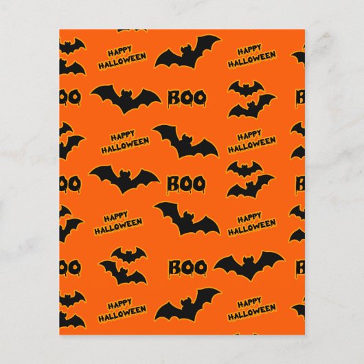 Budget Schattigee Ghosts Trick or treat Uitnodigin (Achterkant)