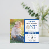 Budget Schattigee Honkbal Photo Boy 1e Verjaardag  (Staand voorkant)