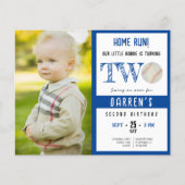 Budget Schattigee Honkbal Photo Boy 2e Verjaardag  (Voorkant)