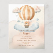 BUDGET Schattigee Tijger Hete Luchtballon 1e Verja (Voorkant)