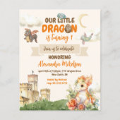 Budget Schattigee Waterverf Dragon Baby 1e Verjaar (Voorkant)