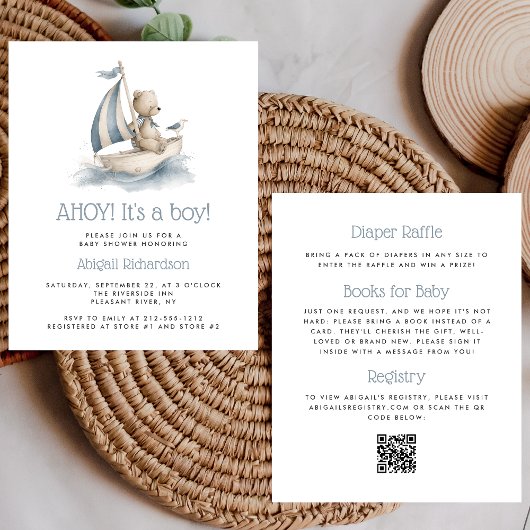 Budget Scheeps Teddybeer QR-code Jongens Baby Show