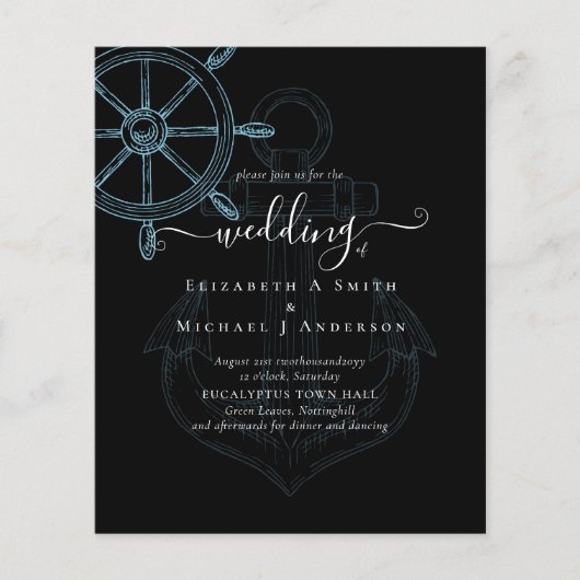 BUDGET Scheepsstuur Bruiloft (Voorkant)