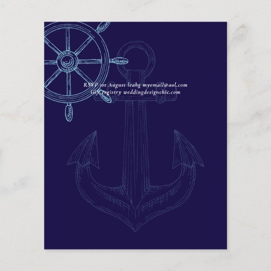 BUDGET Scheepsstuur Bruiloft (Achterkant)