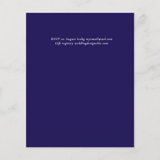 BUDGET Scheepsstuur Bruiloft Flyer (Achterkant)