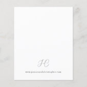 Budget Schelpen & Witte Bloemen Bruiloft 2 Flyer (Achterkant)