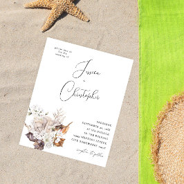 Budget Schelpen & Witte Bloemen Bruiloft 2 Flyer