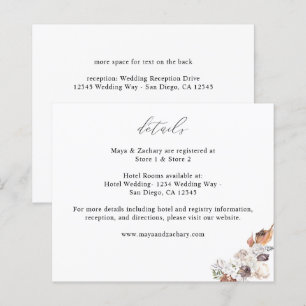 Budget schelpen & witte bloemen Details