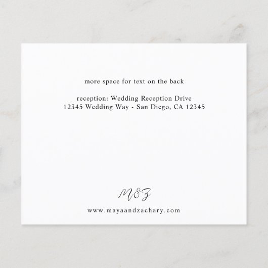 Budget schelpen & witte bloemen Details Flyer (Achterkant)